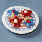 Dollhouse Miniature Patriotic Cookies